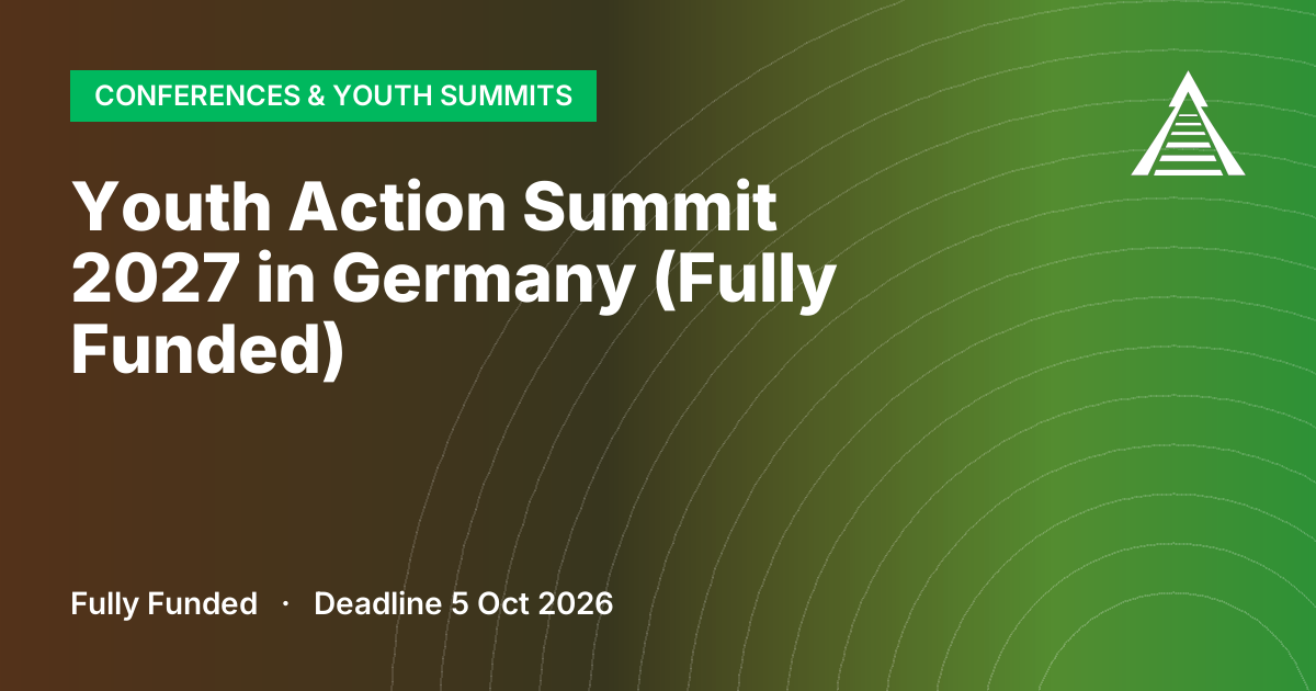 Youth Action Summit 2027 in Germany (Fully Funded)