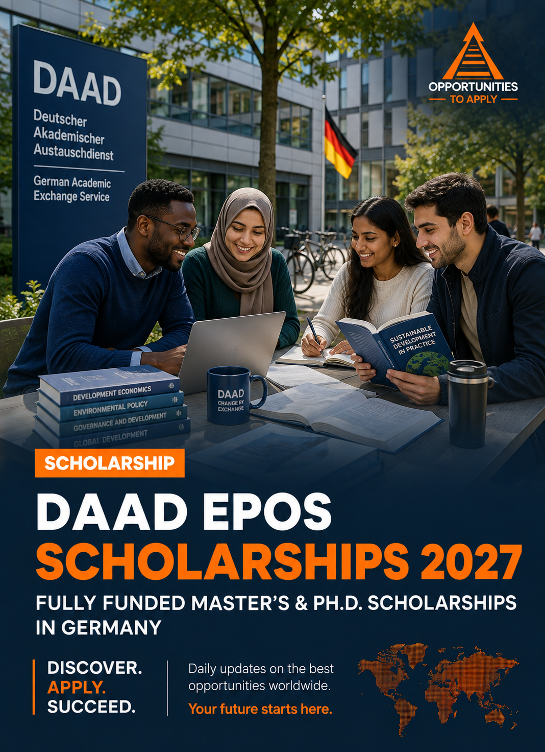 diverse group of international students studying together